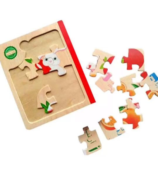 كتب البازل الخشبية لتعليم الحروف العربية